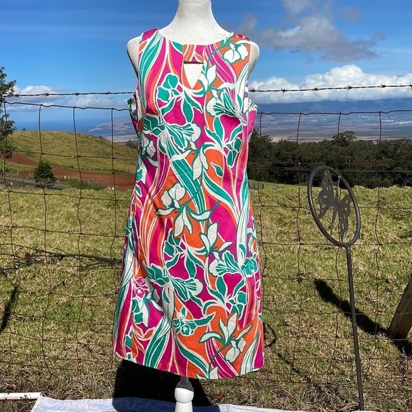 ANNE Klein Colorful Sleeveless Shift Dress 6 - Picture 1 of 10